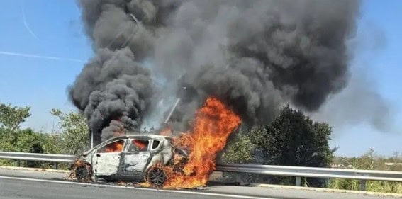 Béziers : un véhicule en feu sur l’autoroute A9