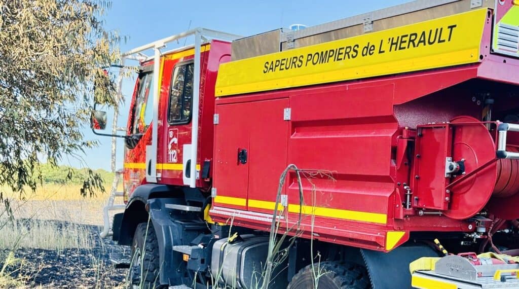 Hérault : un incendie parcourt cinq hectares de garrigue