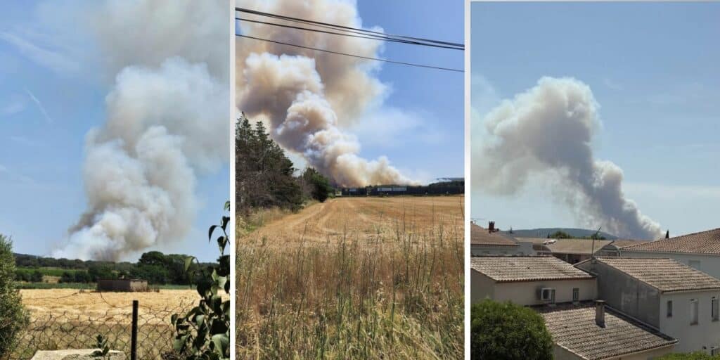 Hérault : important incendie en cours sur le massif de la Gardiole ce samedi