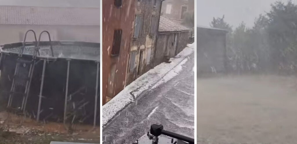 Météo : découvrez les images impressionnantes des orages de grêle en Occitanie