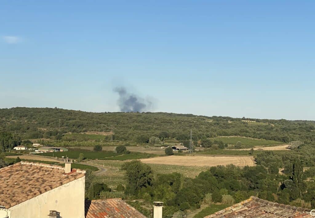 Gard : incendie en cours ce dimanche près d’Uzès, à Aigaliers