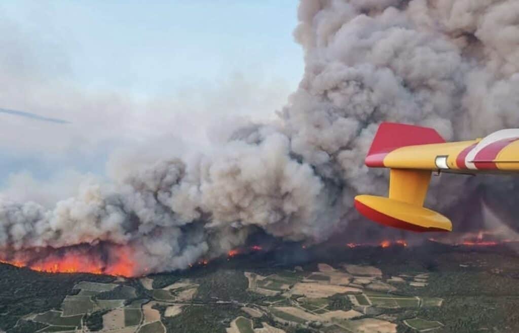 incendie dans l'Aude
