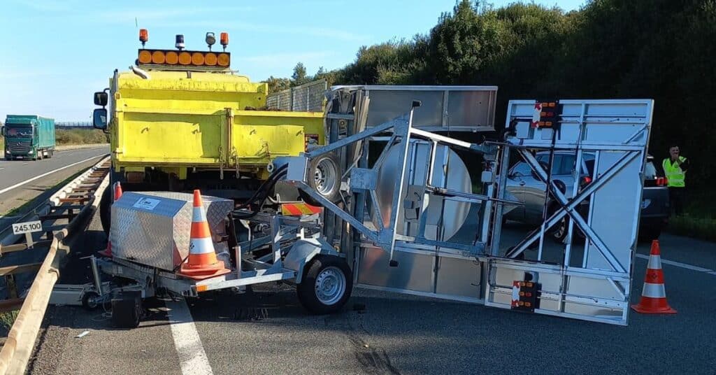 Vinci Autoroutes : un nouveau véhicule d’intervention percuté, un blessé léger