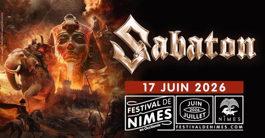 Festival de Nîmes : le groupe de heavy metal Sabaton le 17 juin 2026