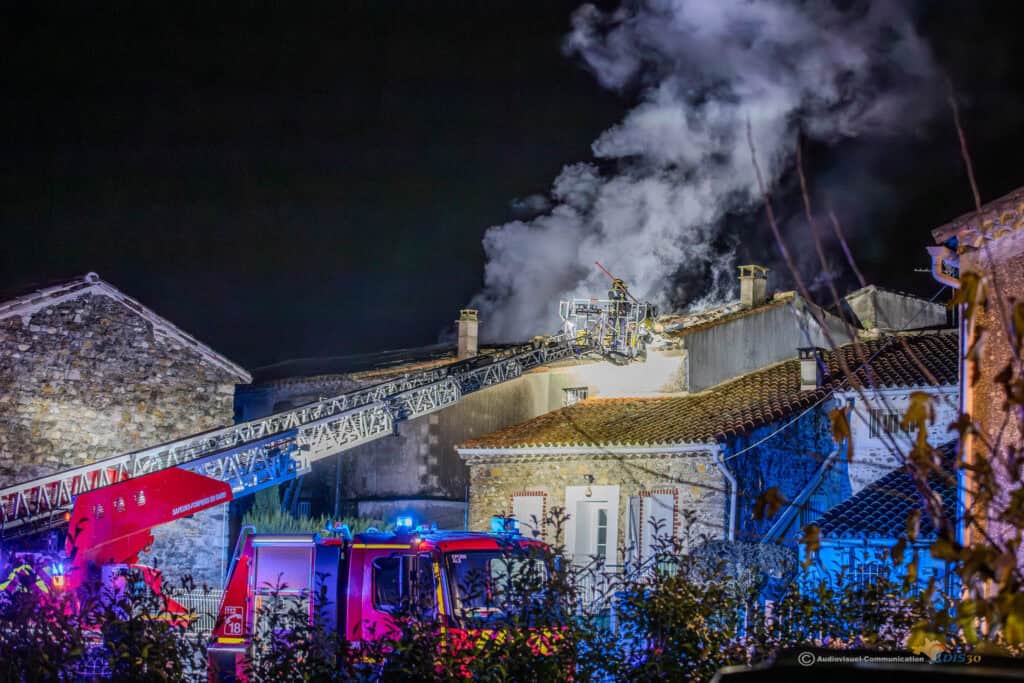 Gard : incendie d’un bâtiment à Ribaute, risque d’effondrement