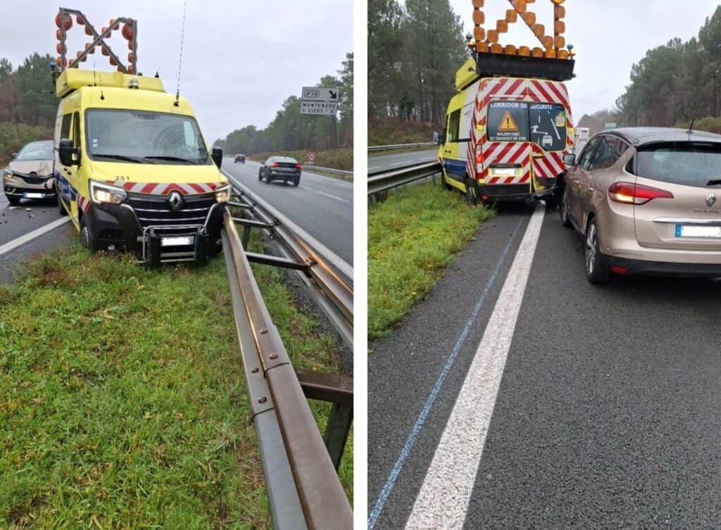 Vinci Autoroutes : un nouveau véhicule d’intervention percuté
