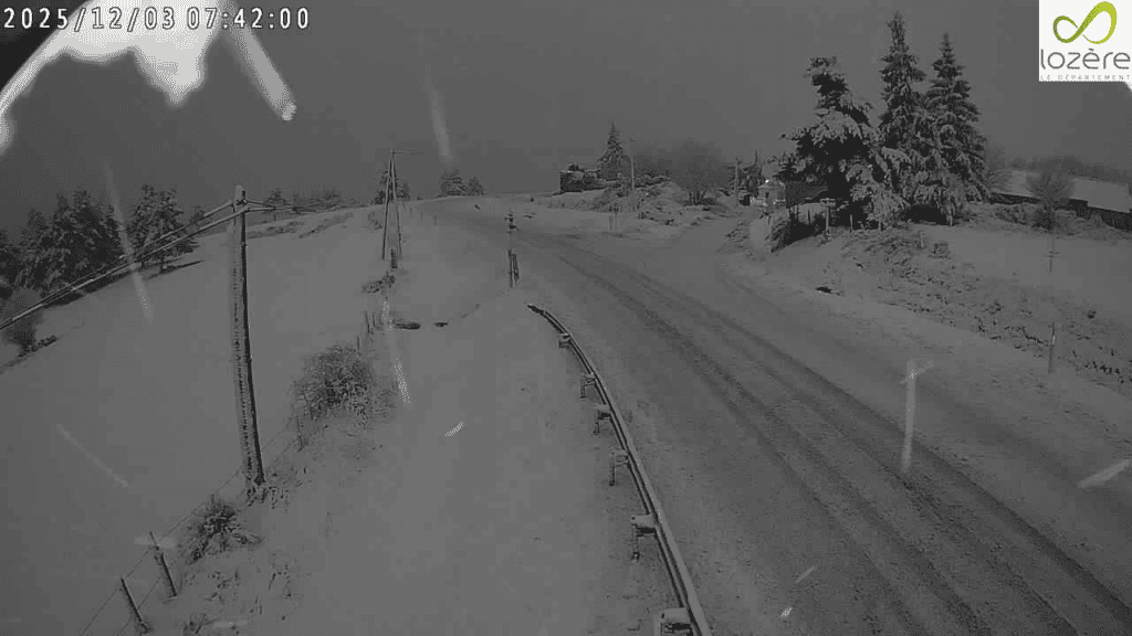 Météo : épisode neigeux en Cévennes-Lozère, circulation difficile ce mercredi