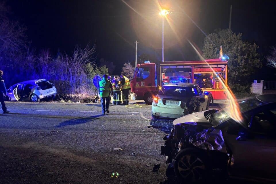 Gers : un accident entre trois voitures fait six blessés dont trois enfants