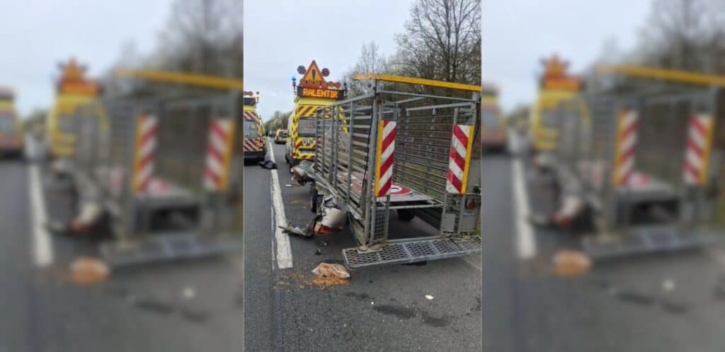 Vinci Autoroutes : un poids lourd percute un véhicule d’intervention