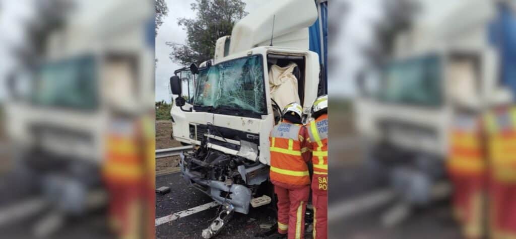 Autoroute A9 : accident entre deux poids lourds, trafic très perturbé