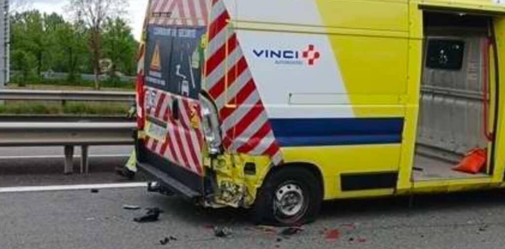 Vinci autoroutes : un véhicule d’intervention percuté ce lundi