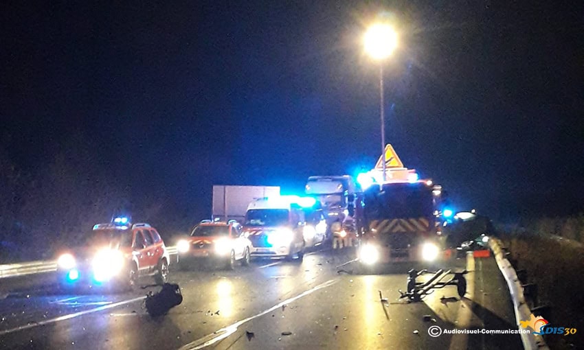 Autoroute A9 : accident de la route, quatre hommes blessés