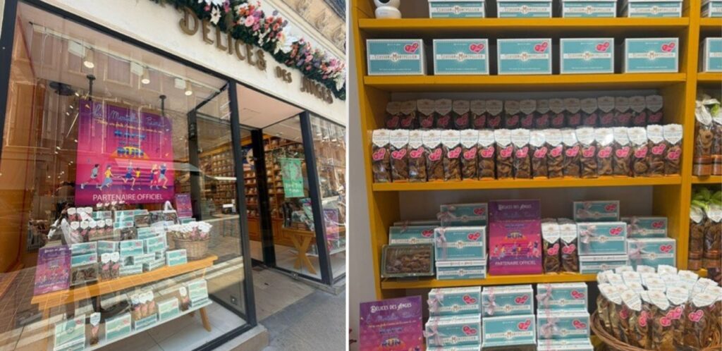 Montpellier : la biscuiterie Délices des Anges aux couleurs de La Montpellier Reine pour soutenir la lutte contre le cancer du sein