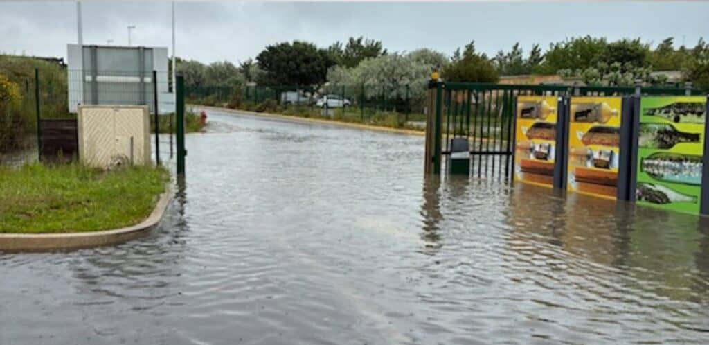 Hérault : fortes pluies, plusieurs routes fermées à Palavas-les-Flots