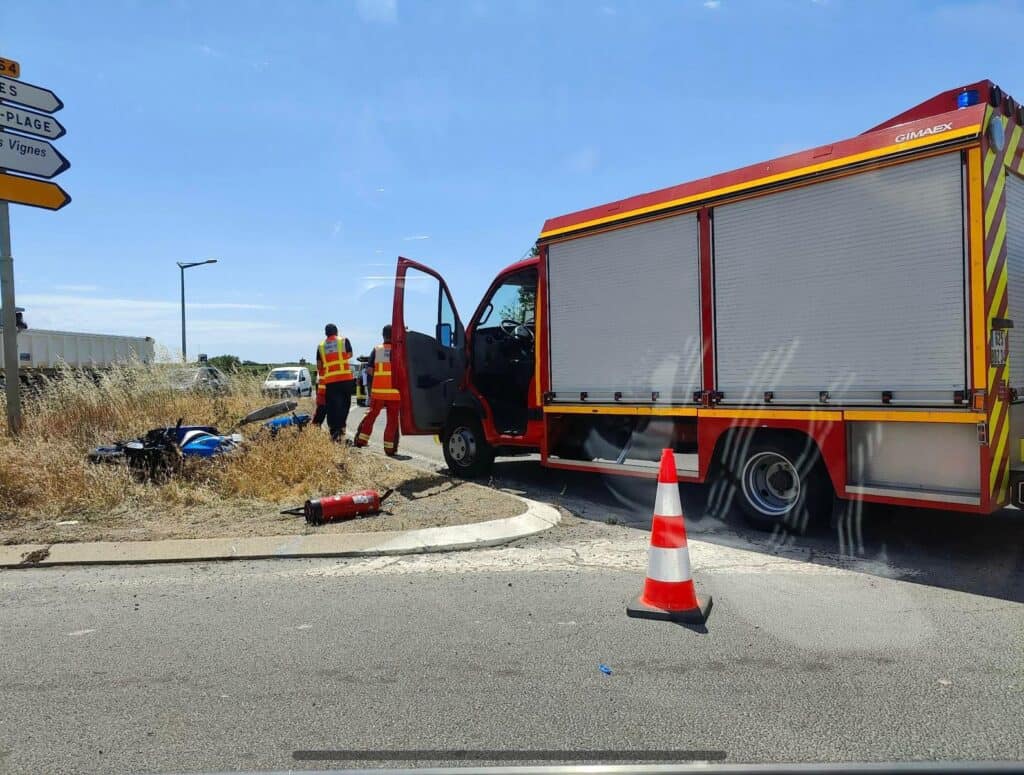 Hérault : accident de la circulation, un motard grièvement blessé